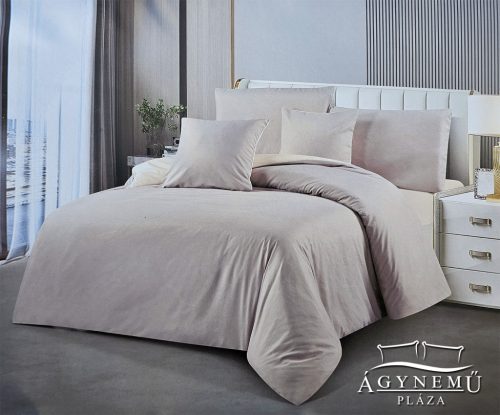 3 részes ágyneműhuzat, ágynemű garnitúra szett, Szürke és krém fehér