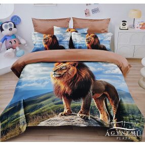   3 részes ágyneműhuzat, ágynemű garnitúra, figyelő Oroszlán ágynemű