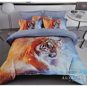   3 részes ágyneműhuzat, ágynemű garnitúra, vad Tigris ágynemű