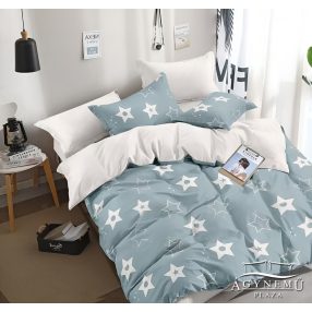   3 részes ágyneműhuzat, ágynemű garnitúra, pamut ágynemű szett, szürke nagy Csillag
