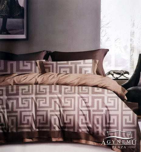3 részes ágyneműhuzat, ágynemű garnitúra szett, barna Absztrakt