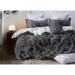   6 részes ágyneműhuzat garnitúra, 220x200 cm ágynemű szett garnitúra, szürke Absztrakt