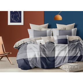   6 részes ágyneműhuzat garnitúra, 220x200 cm ágynemű szett garnitúra, Kék csíkos