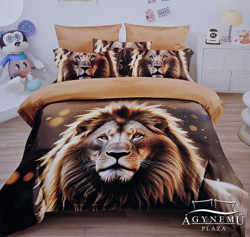 7 részes ágyneműhuzat garnitúra, ágynemű garnitúra szett, figyelő Oroszlán ágynemű