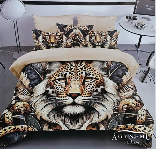 7 részes ágyneműhuzat garnitúra, ágynemű garnitúra szett, figyelő Oroszlán ágynemű