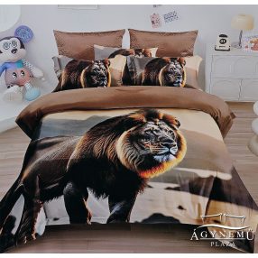   7 részes ágyneműhuzat garnitúra, ágynemű garnitúra szett, figyelő Oroszlán ágynemű