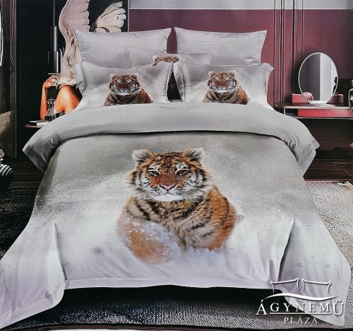 7 részes ágyneműhuzat garnitúra, ágynemű garnitúra szett, vad Tigris ágynemű