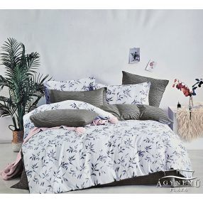   7 részes ágyneműhuzat garnitúra, ágynemű garnitúra szett, fehér Virágos