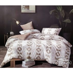   7 részes ágyneműhuzat garnitúra, ágynemű garnitúra szett, világosbarna Absztrakt