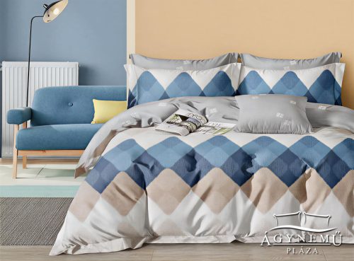 7 részes ágyneműhuzat garnitúra, ágynemű garnitúra szett, Kék absztrakt