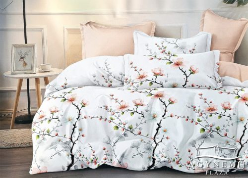 7 részes ágyneműhuzat garnitúra, ágynemű garnitúra szett, Szürke virágos