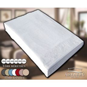 Gumis lepedő 230x200 cm, pamutvászon gumis lepedő, Fehér