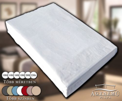 Gumis lepedő 230x200 cm, pamutvászon gumis lepedő, Fehér