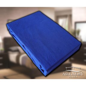 Gumis lepedő 100x200 cm, pamutvászon gumis lepedő, Kék