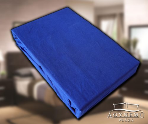 Gumis lepedő 230x200 cm, pamutvászon gumis lepedő, Kék