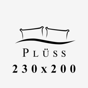 Plüss gumis lepedő 230x200 cm