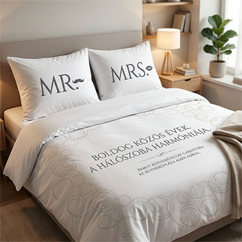 Páros ágyneműhuzat trendek: Így válaszd ki a tökéletes Mr. & Mrs. szettet!